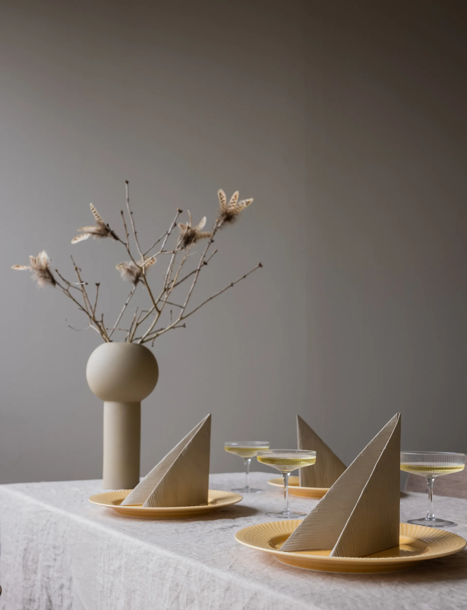 Lines servetten 33x33 cm 18-pack, Sand Cooee Design