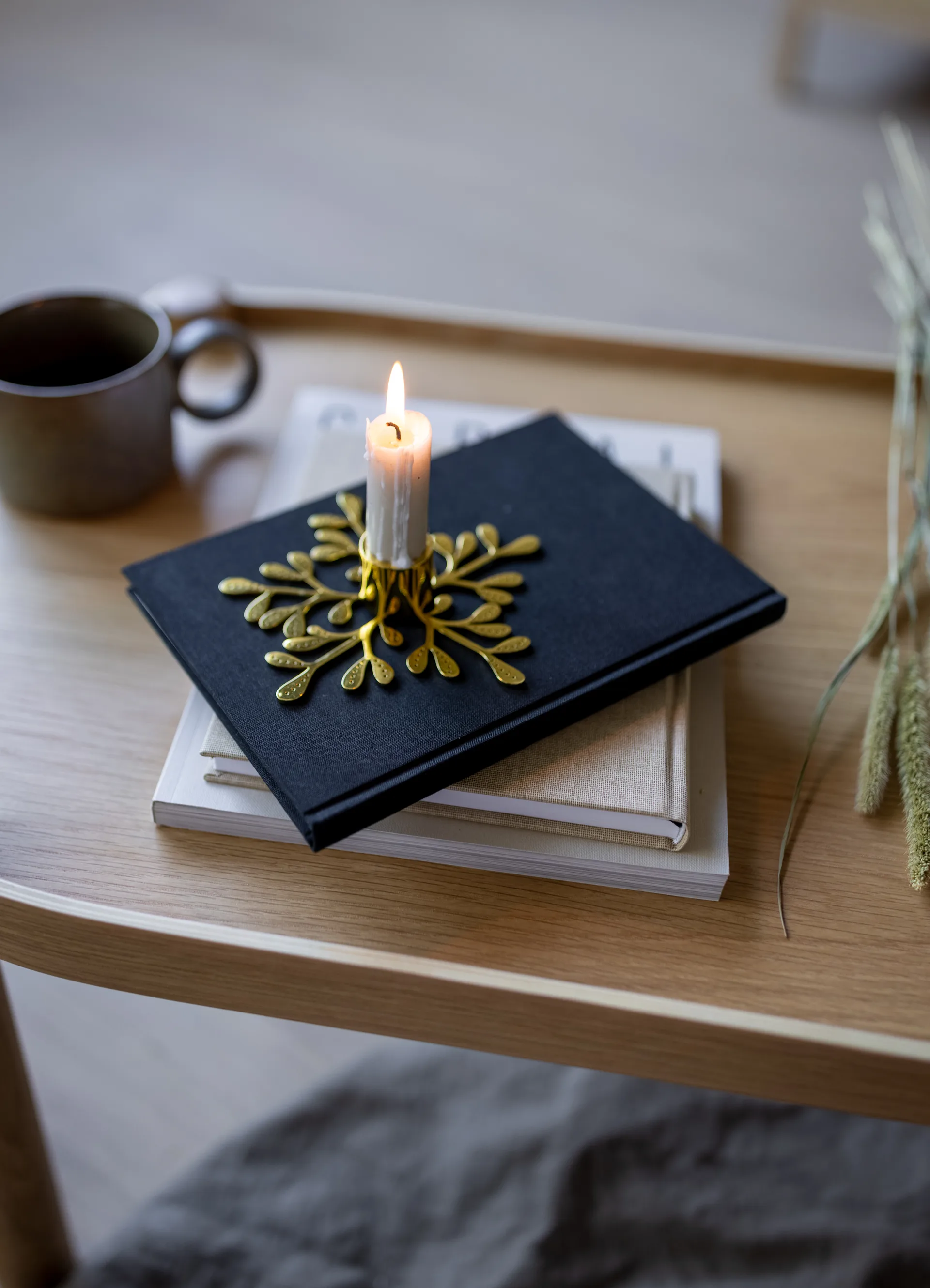 Mistletoe kandelaar, Messing Cooee Design