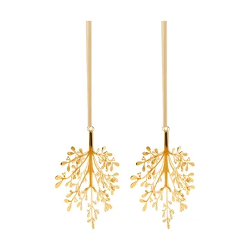Mistletoe kersthanger 2-pack - Messing 20 cm - Cooee Design
