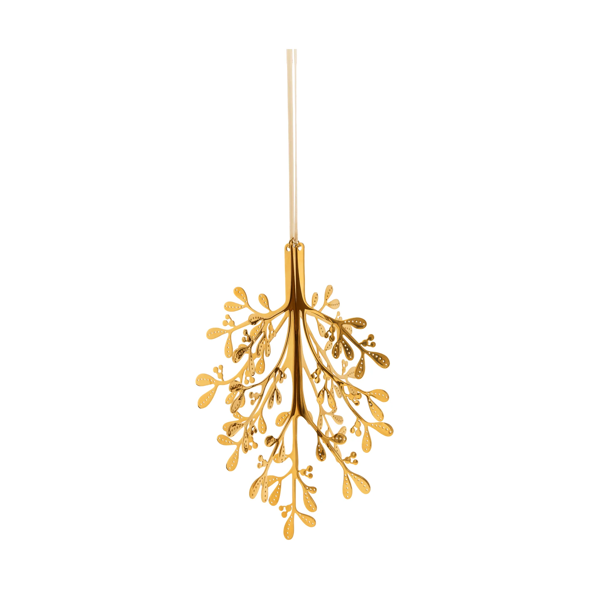 Mistletoe kersthanger 2-pack, Messing, 29 cm Cooee Design