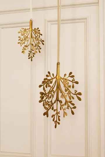 Mistletoe kersthanger 2-pack - Messing, 29 cm - Cooee Design