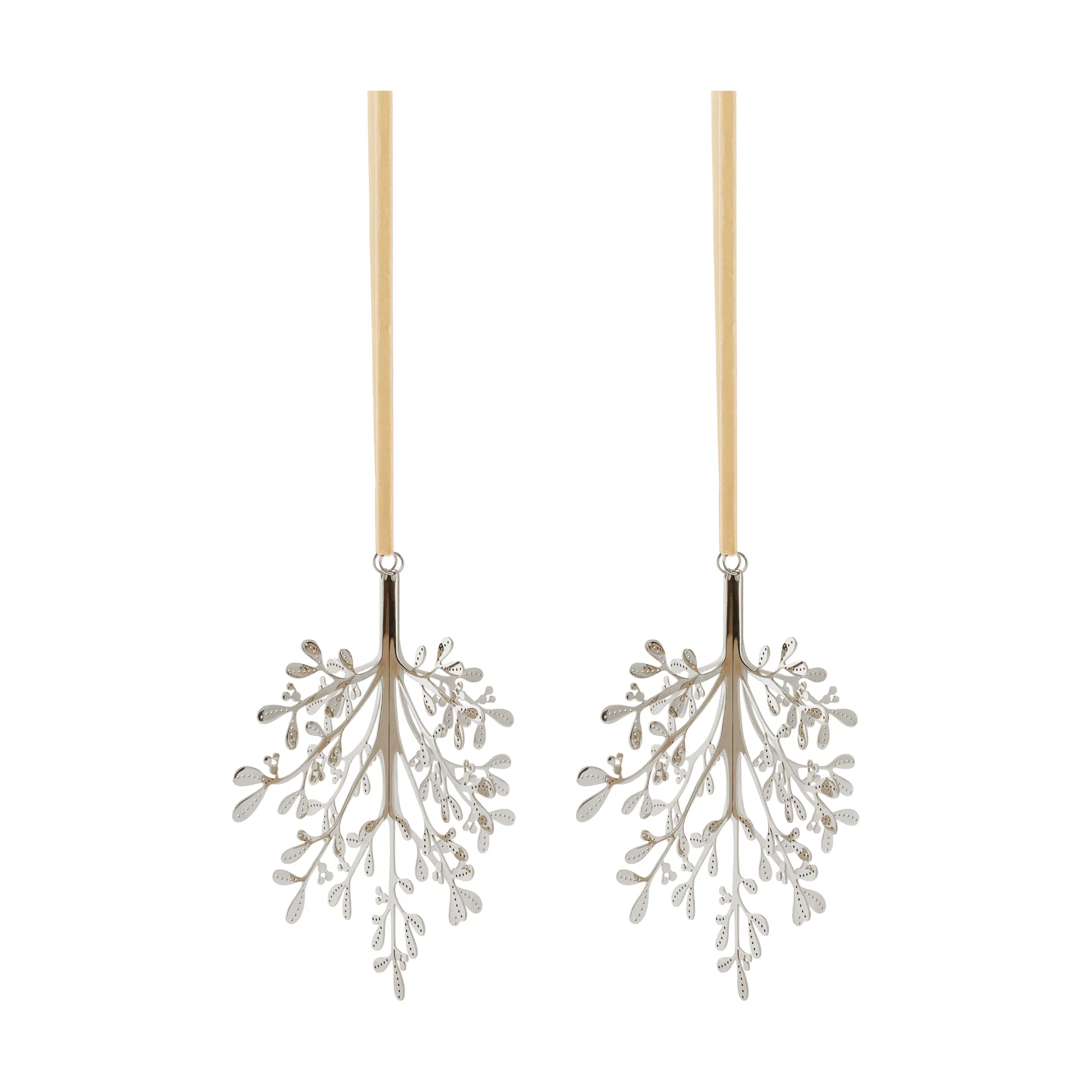 Mistletoe kersthanger 2-pack, Roestvrij staal, 20 cm Cooee Design