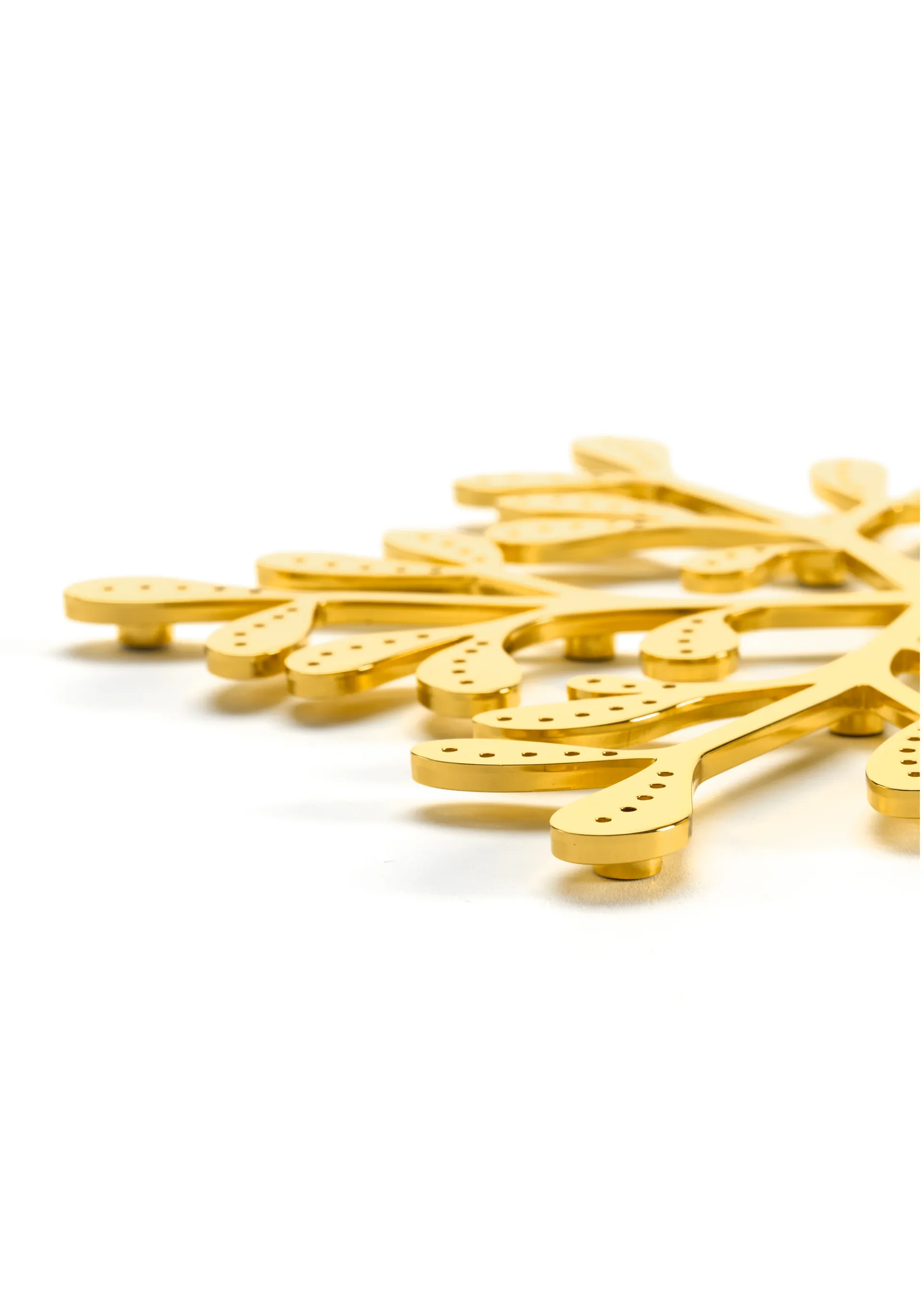 Mistletoe onderzetter Ø20 cm, Messing Cooee Design