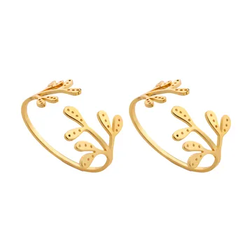 Mistletoe servetring 2-pack - Brass - Cooee Design