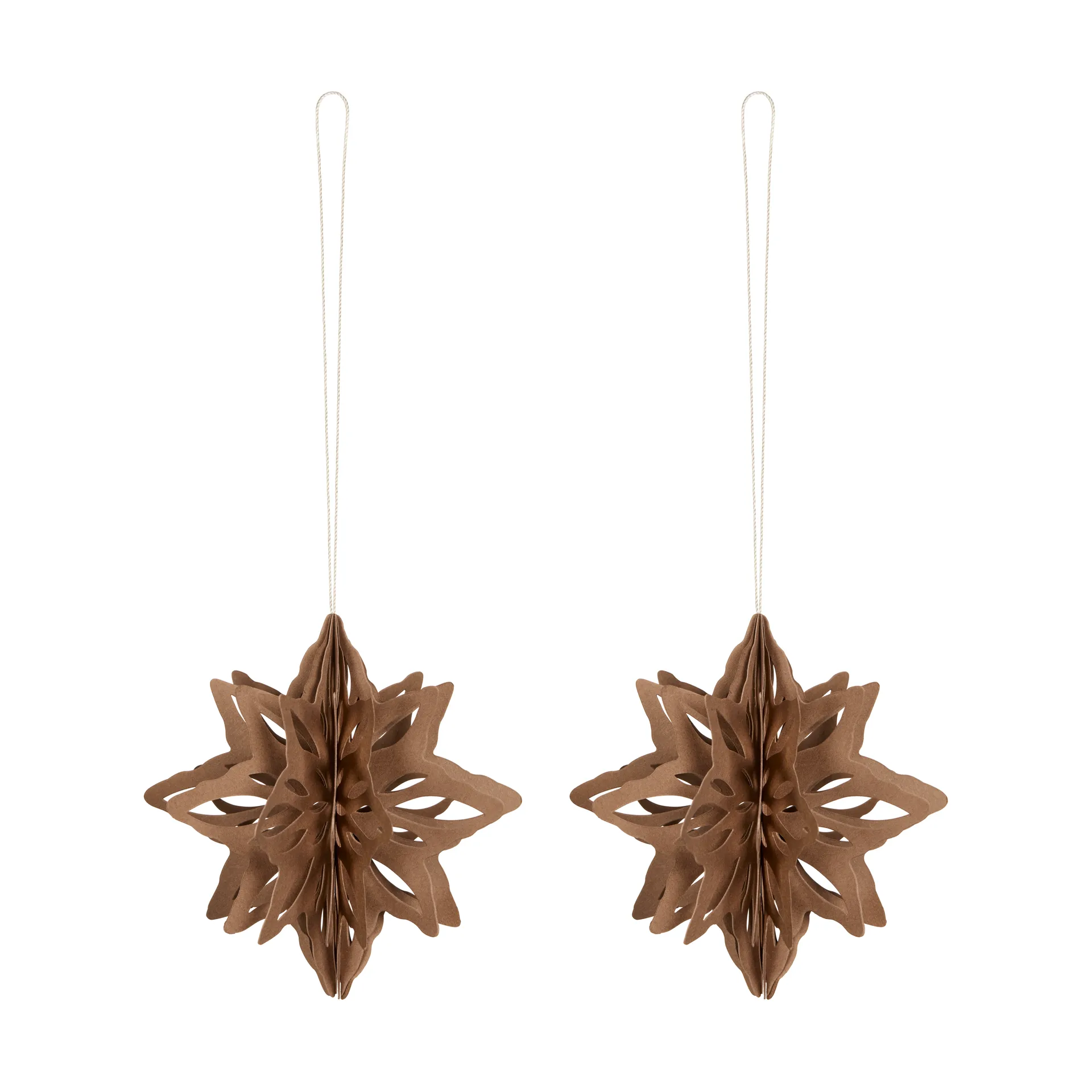 Paper Nova star decoratiehanger 2-pack, Coffee Cooee Design