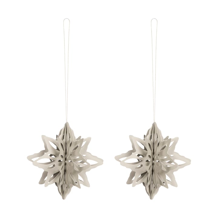 Paper Nova star decoratiehanger 2-pack, Sand Cooee Design