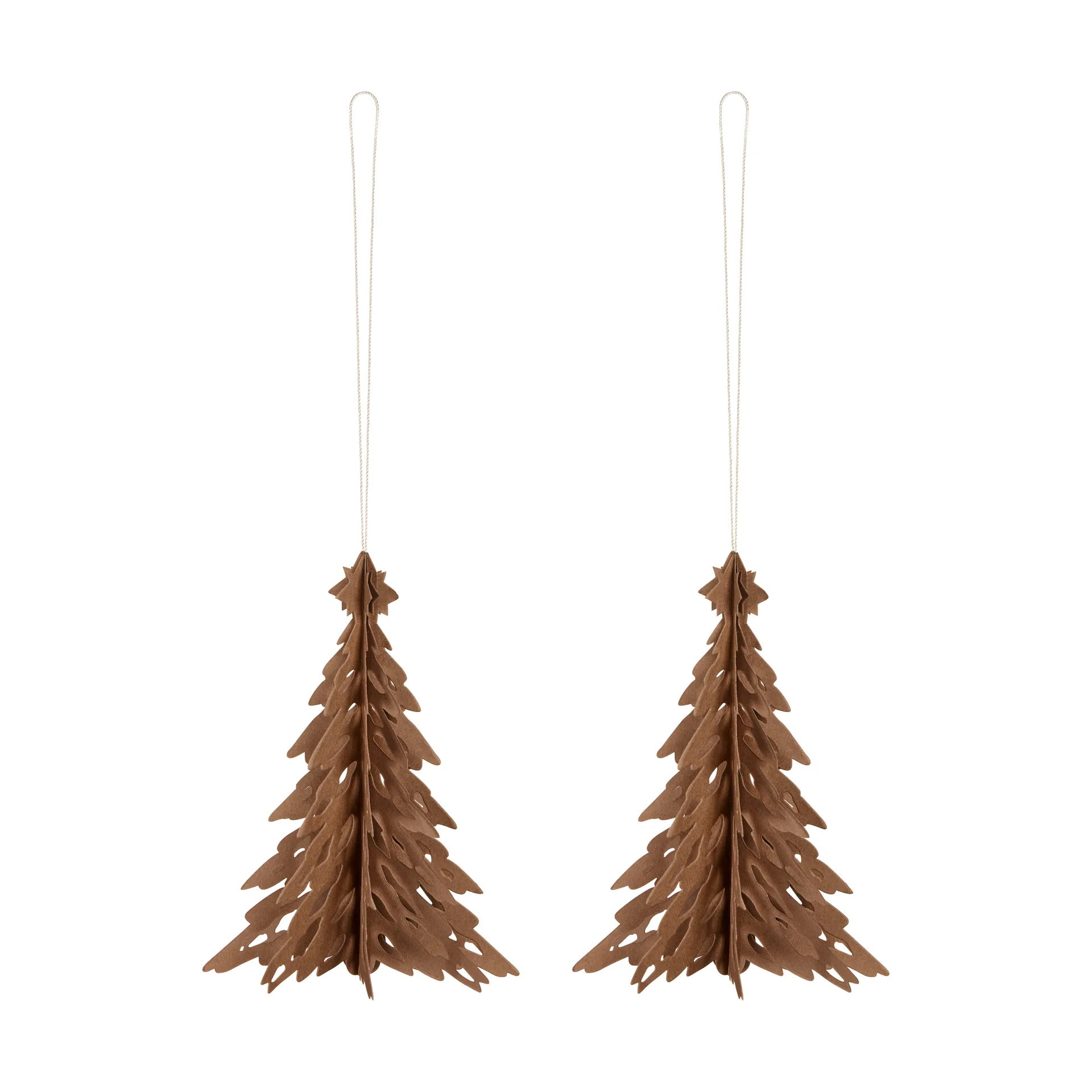 Paper Pinetree decoratiehanger 2-pack, Coffee Cooee Design