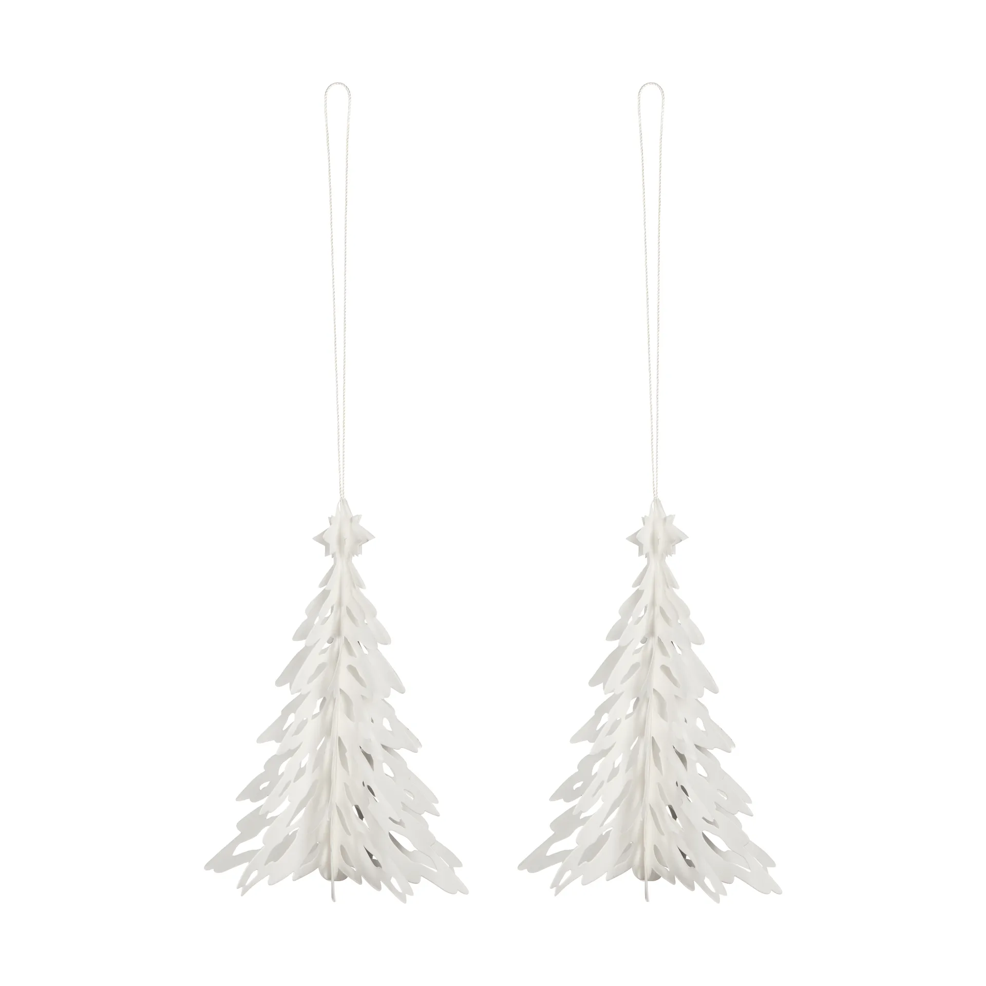 Paper Pinetree decoratiehanger 2-pack, Natural Cooee Design