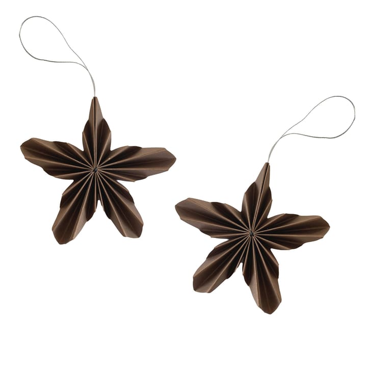 Paper Stars kersthanger - Coffee - Cooee Design