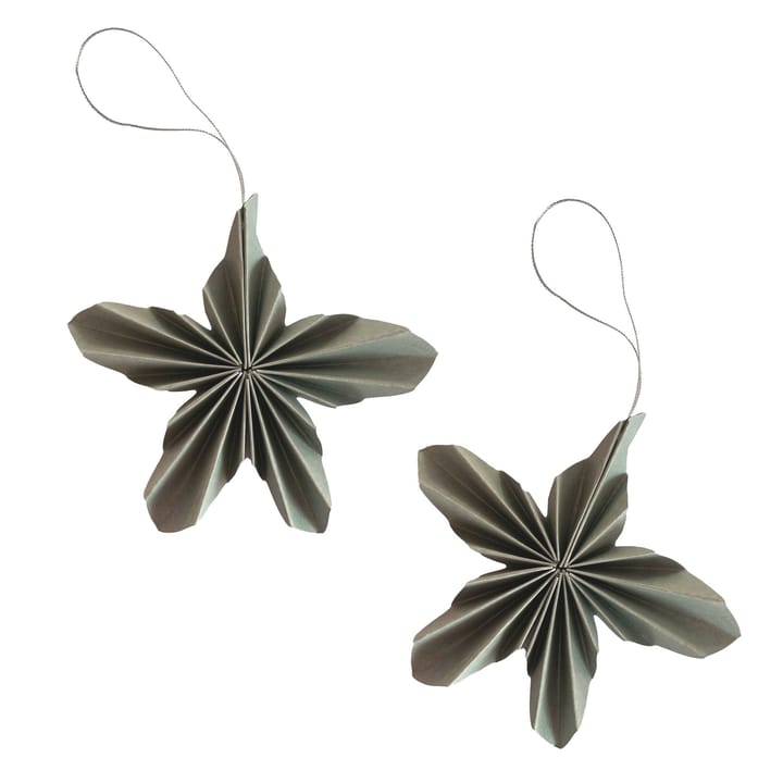 Paper Stars kersthanger, Sage Green Cooee Design