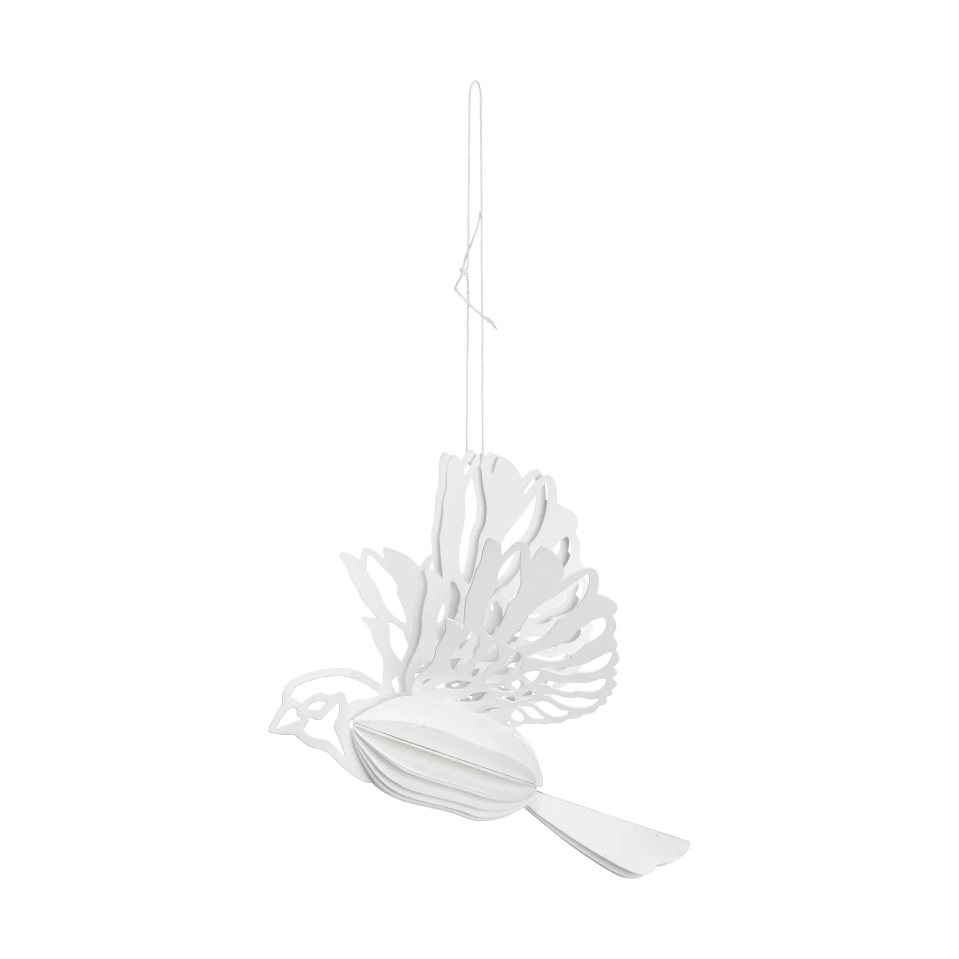 Papieren vogel decoratiehanger 2-pack, Natuurlijk Cooee Design
