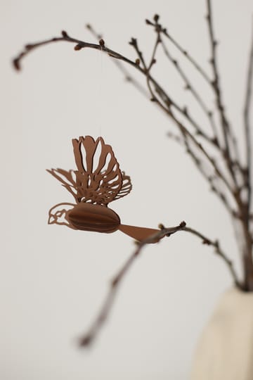 Papieren vogel decoratiehanger - Koffie - Cooee Design