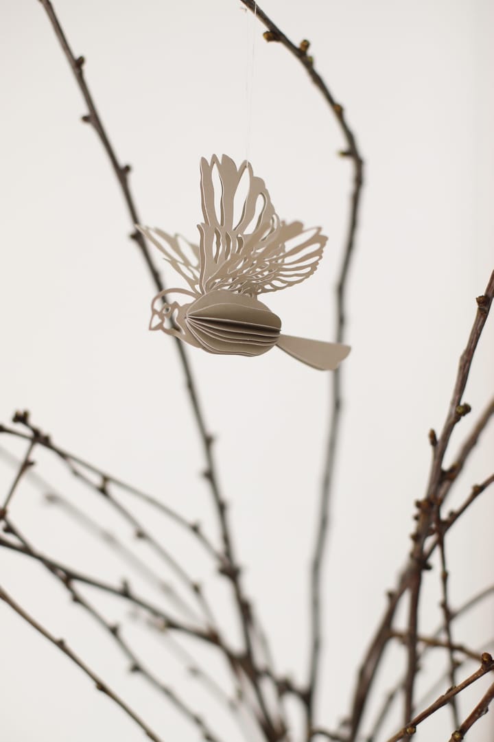 Papieren vogel decoratiehanger, Zand Cooee Design
