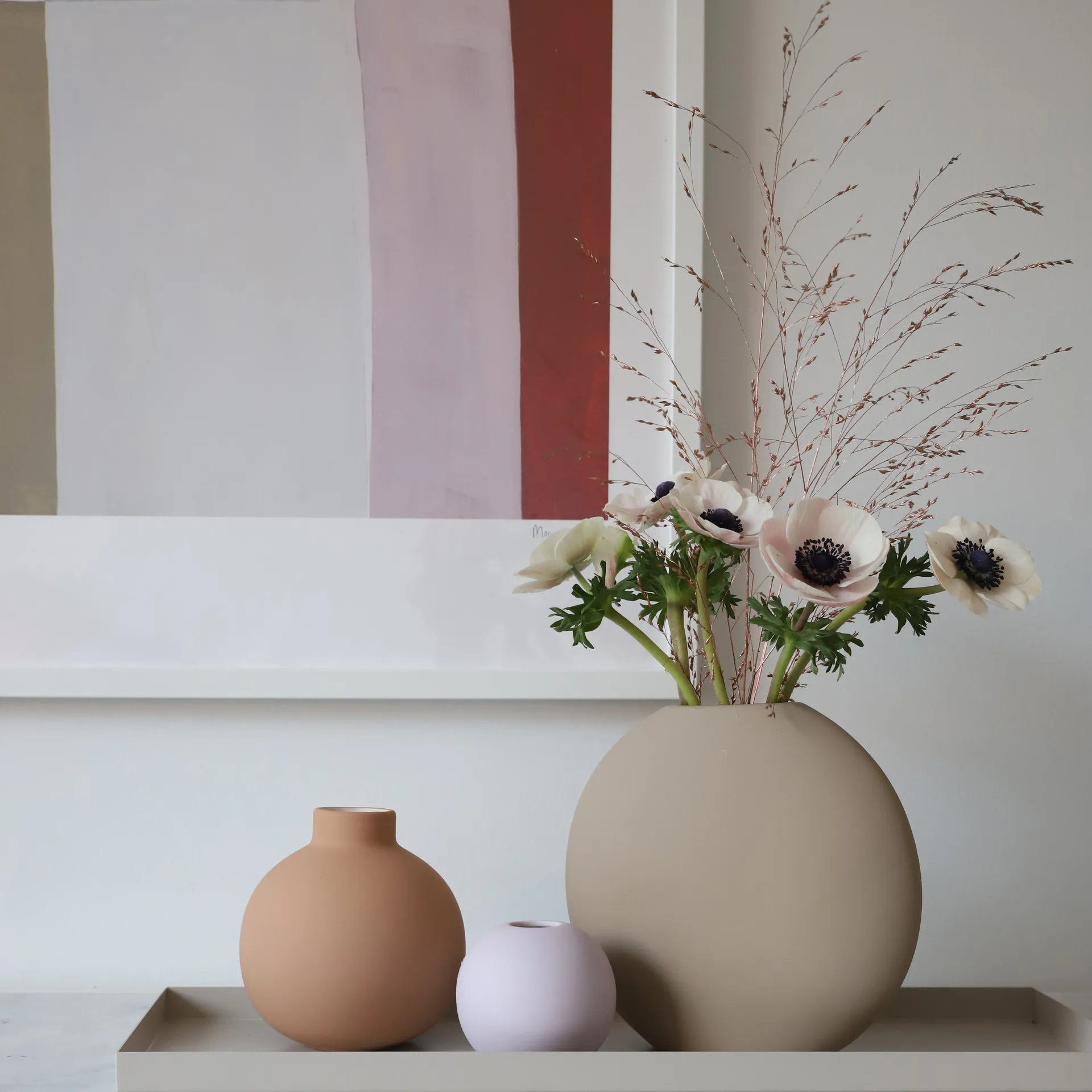 Pastille vaas 20 cm, Sand Cooee Design