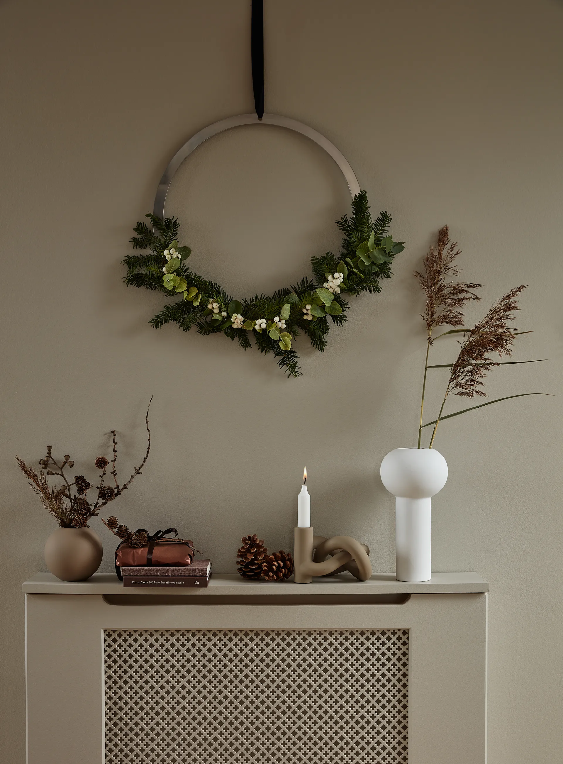 Pillar vaas 24 cm, White Cooee Design