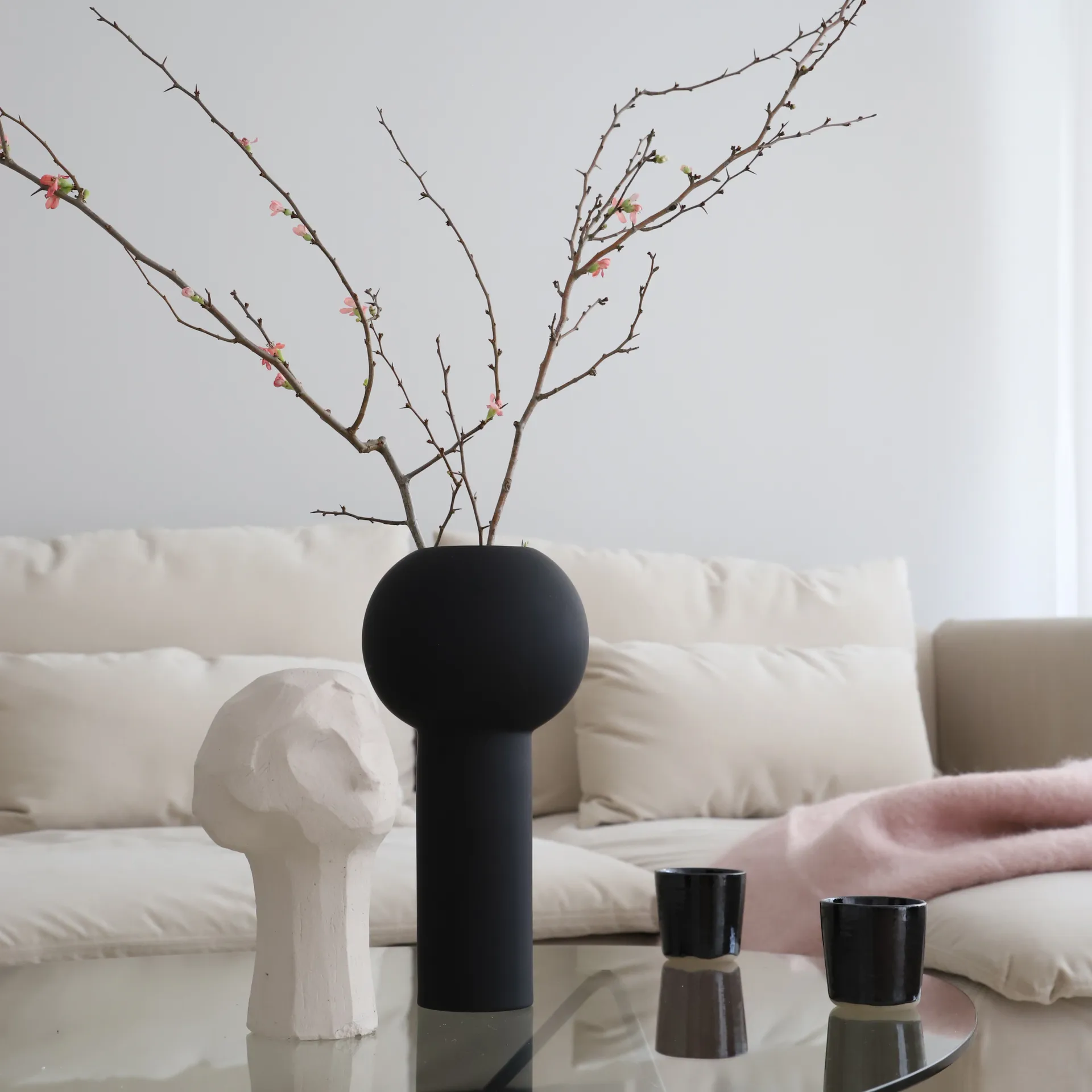 Pillar vaas 32 cm, Black Cooee Design