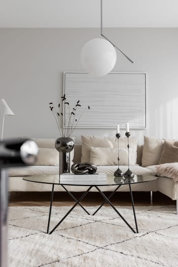Pillar vaas 32 cm - Dark Silver - Cooee Design