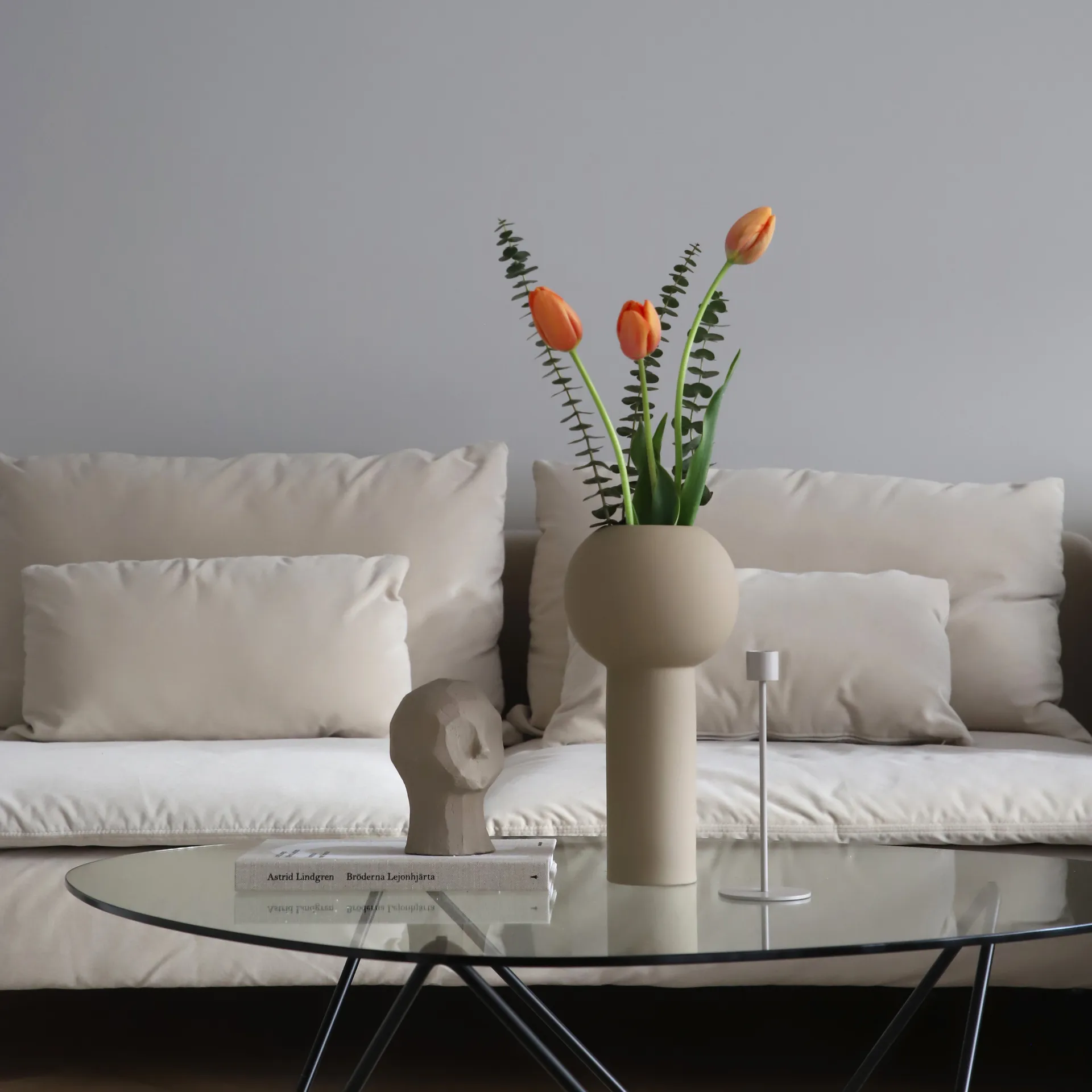 Pillar vaas 32 cm, Sand Cooee Design