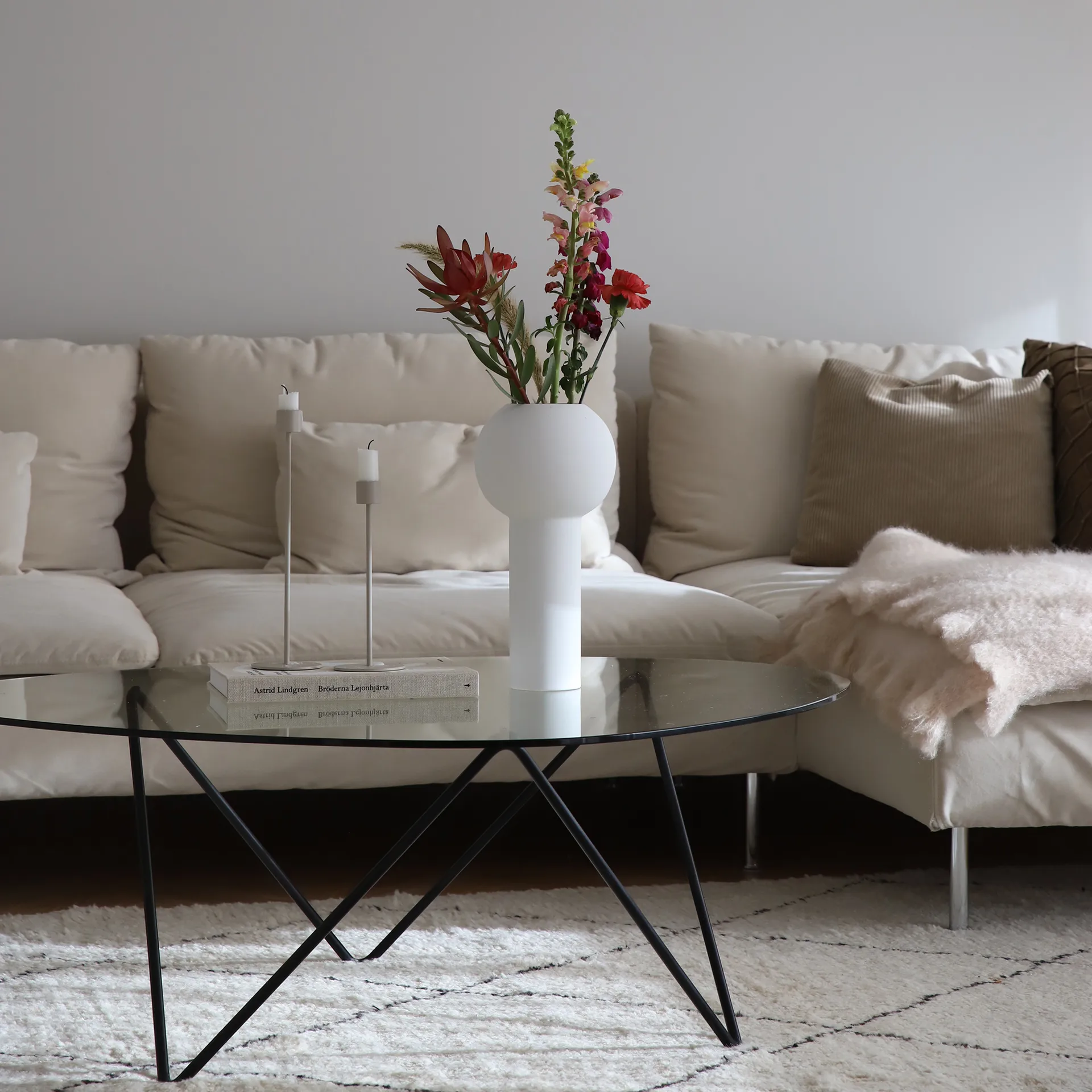 Pillar vaas 32 cm, White Cooee Design