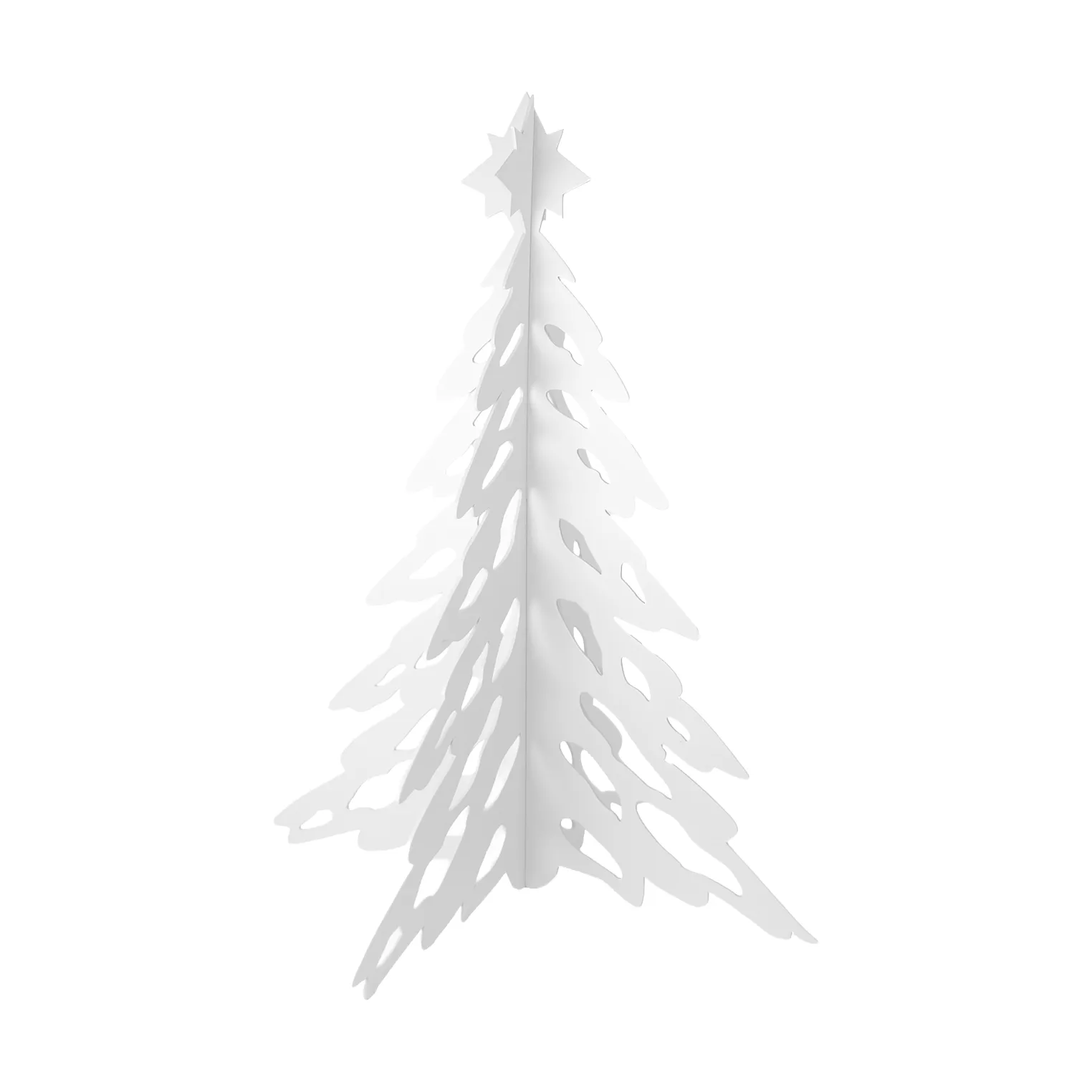 Pinetree decoratie den 15 cm, Wit Cooee Design