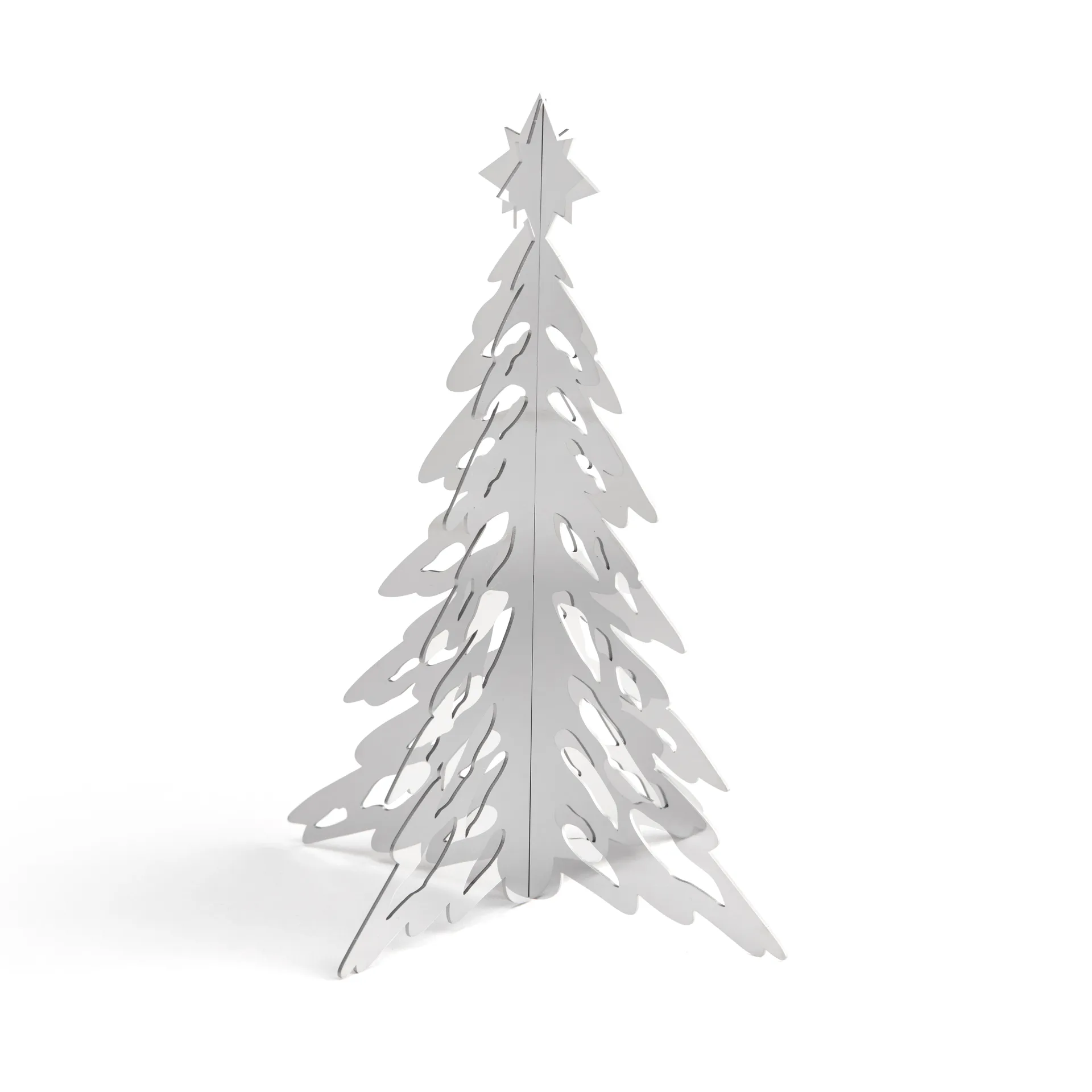 Pinetree decoratieboom 15 cm, Stainless Steel Cooee Design