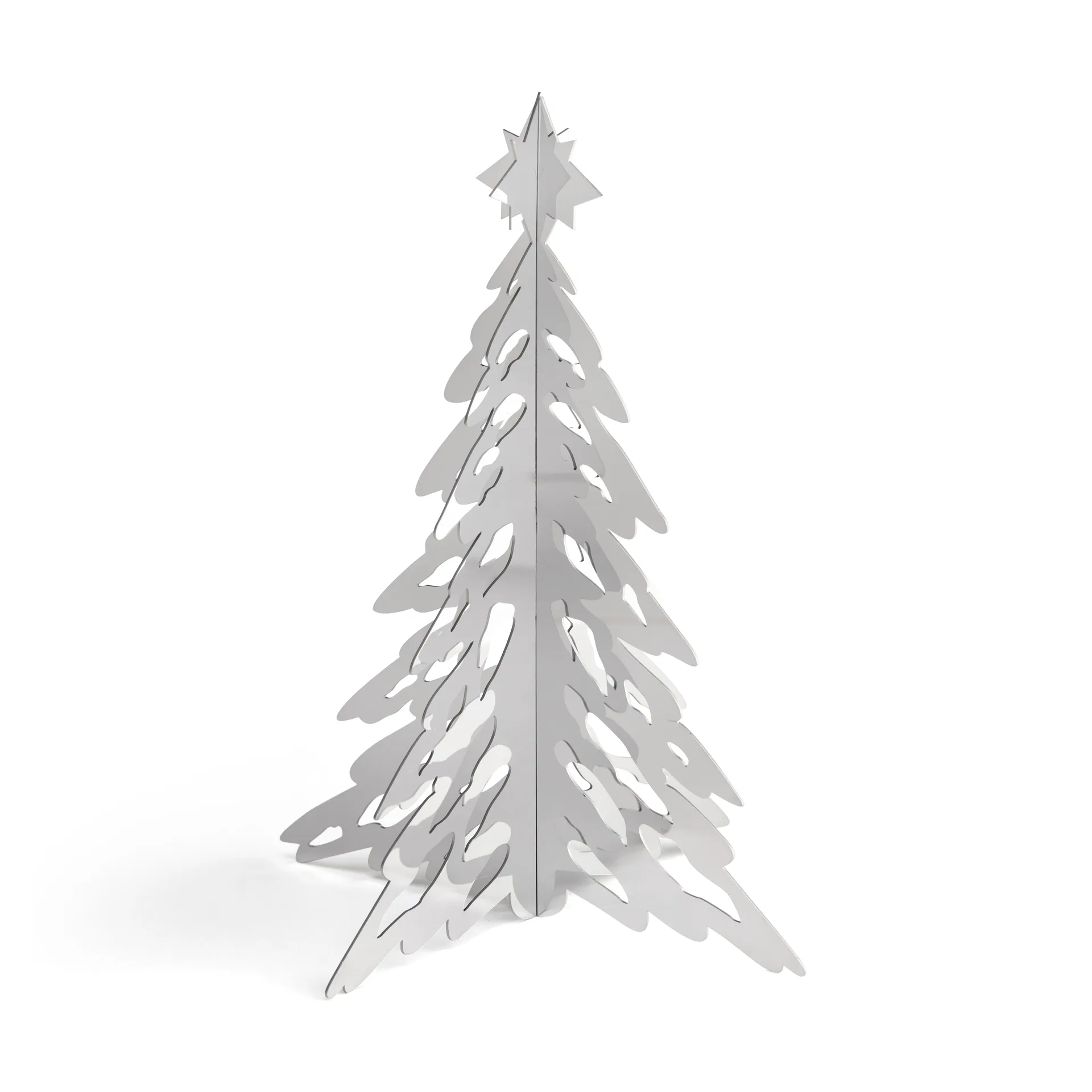 Pinetree decoratieboom 20 cm, Stainless Steel Cooee Design