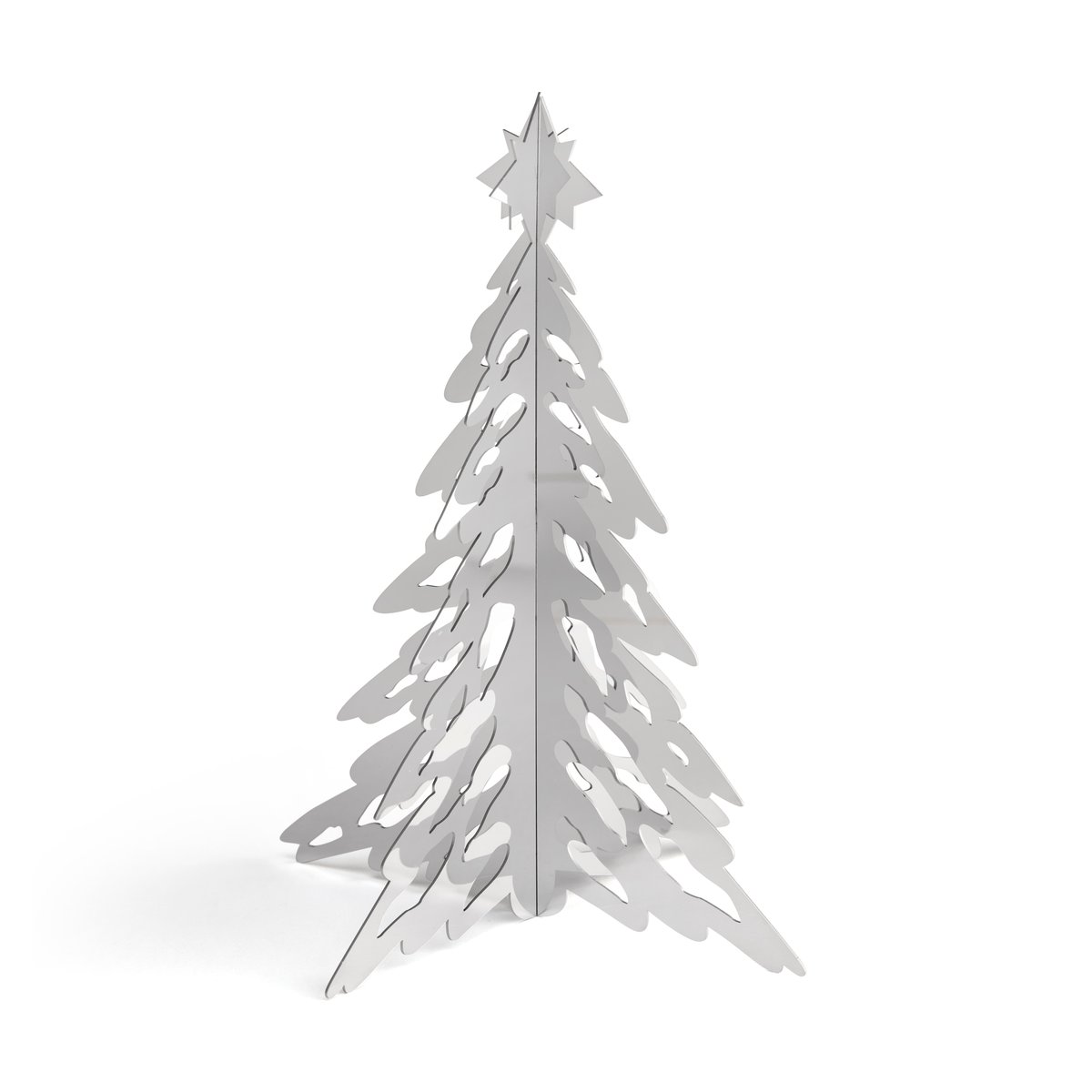 Cooee Design Pinetree decoratieboom 20 cm Stainless Steel