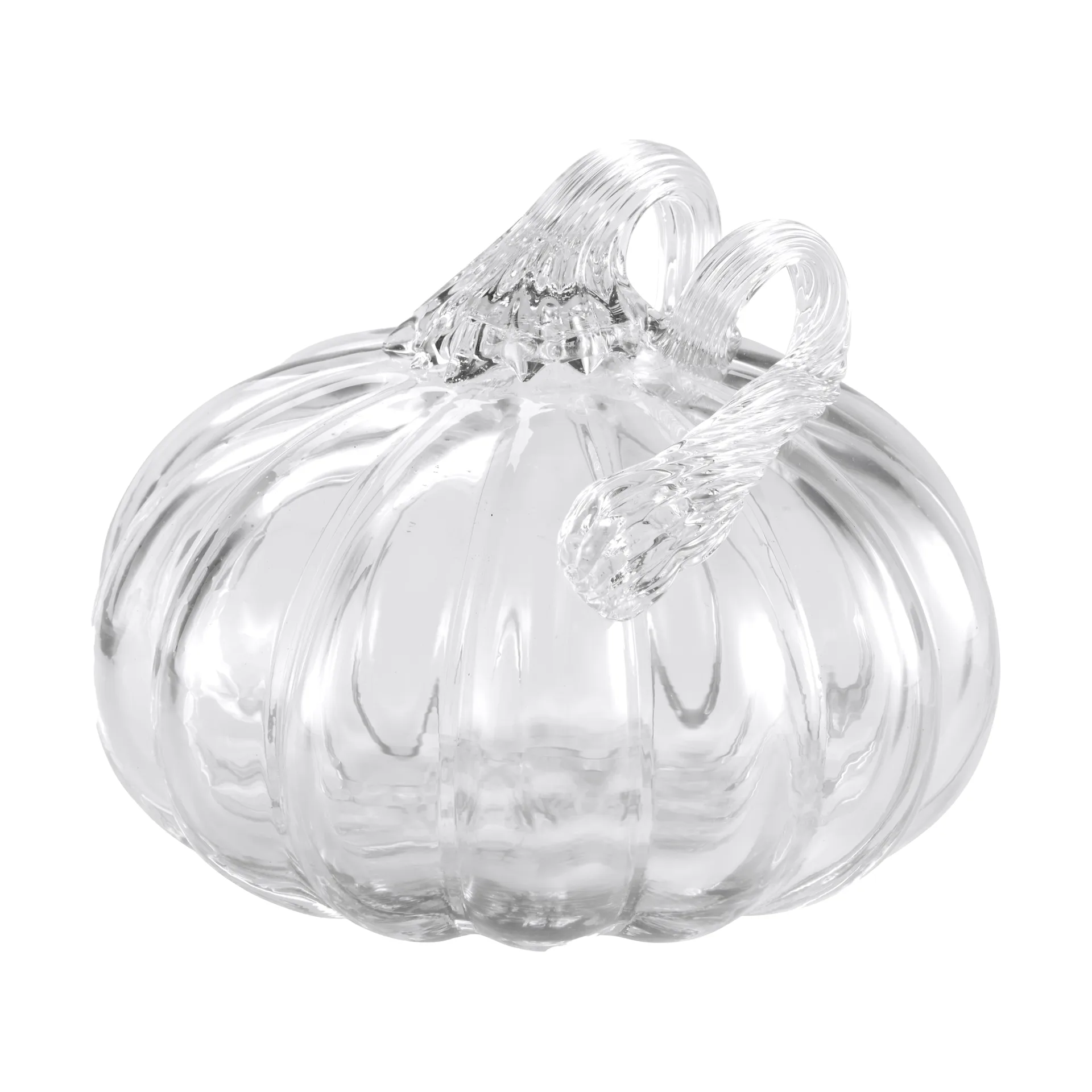 Pumpkin decoratie 10 cm, Clear Cooee Design