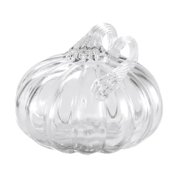 Pumpkin decoratie 10 cm - Clear - Cooee Design