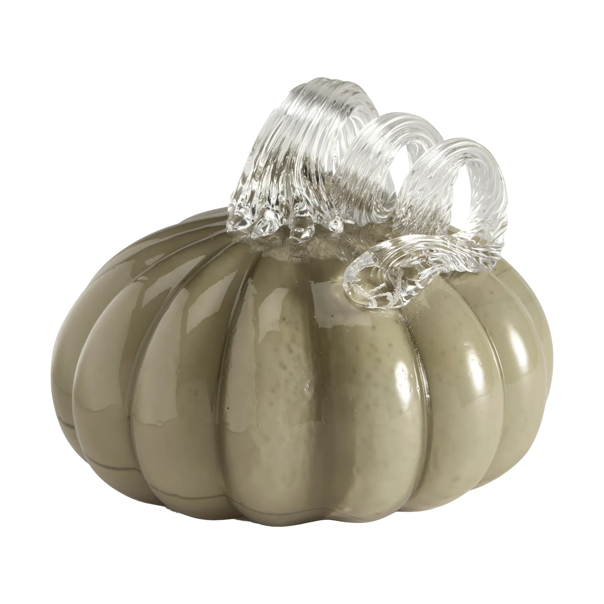 Pumpkin decoratie 10 cm, Khaki Cooee Design