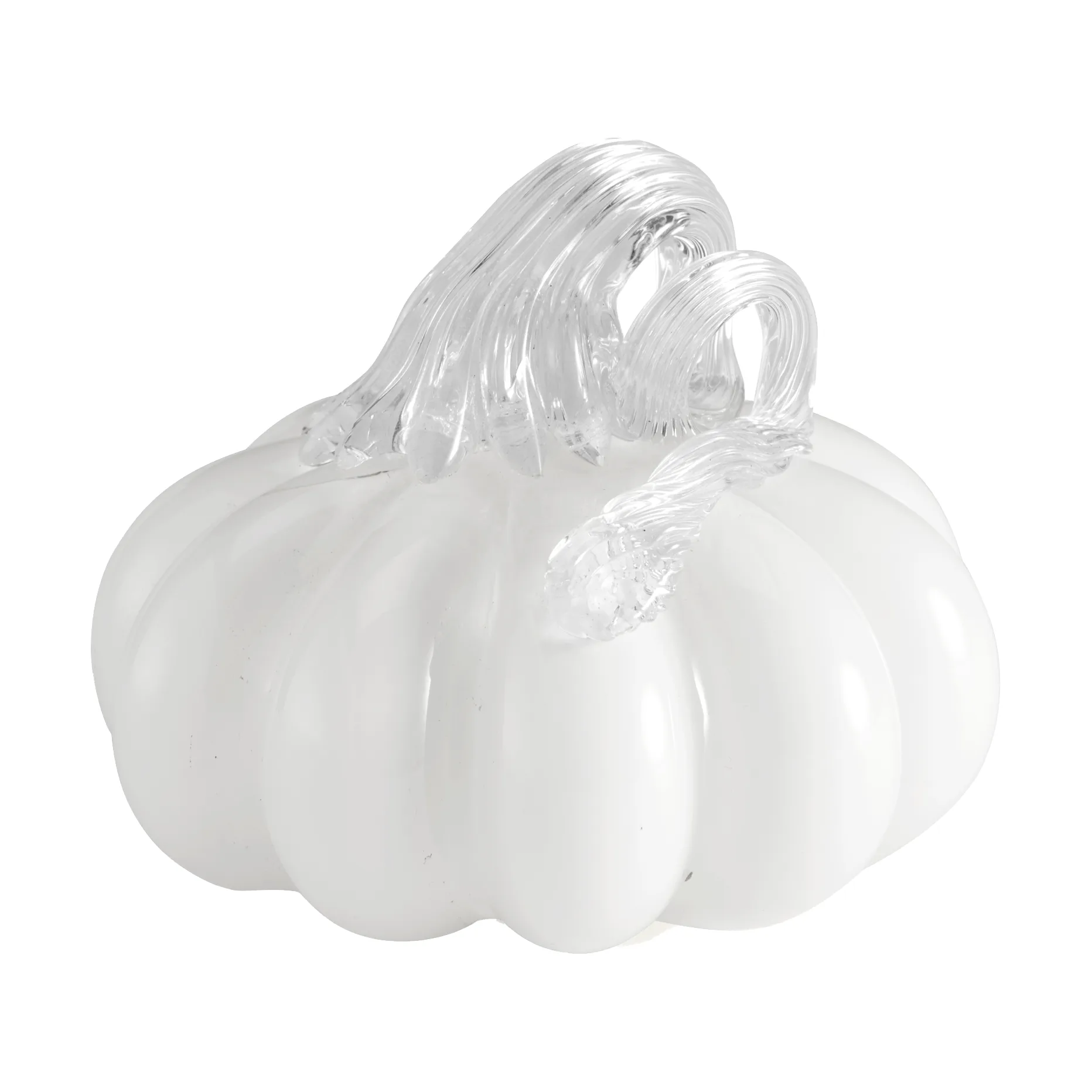 Pumpkin decoratie 8 cm, White Cooee Design