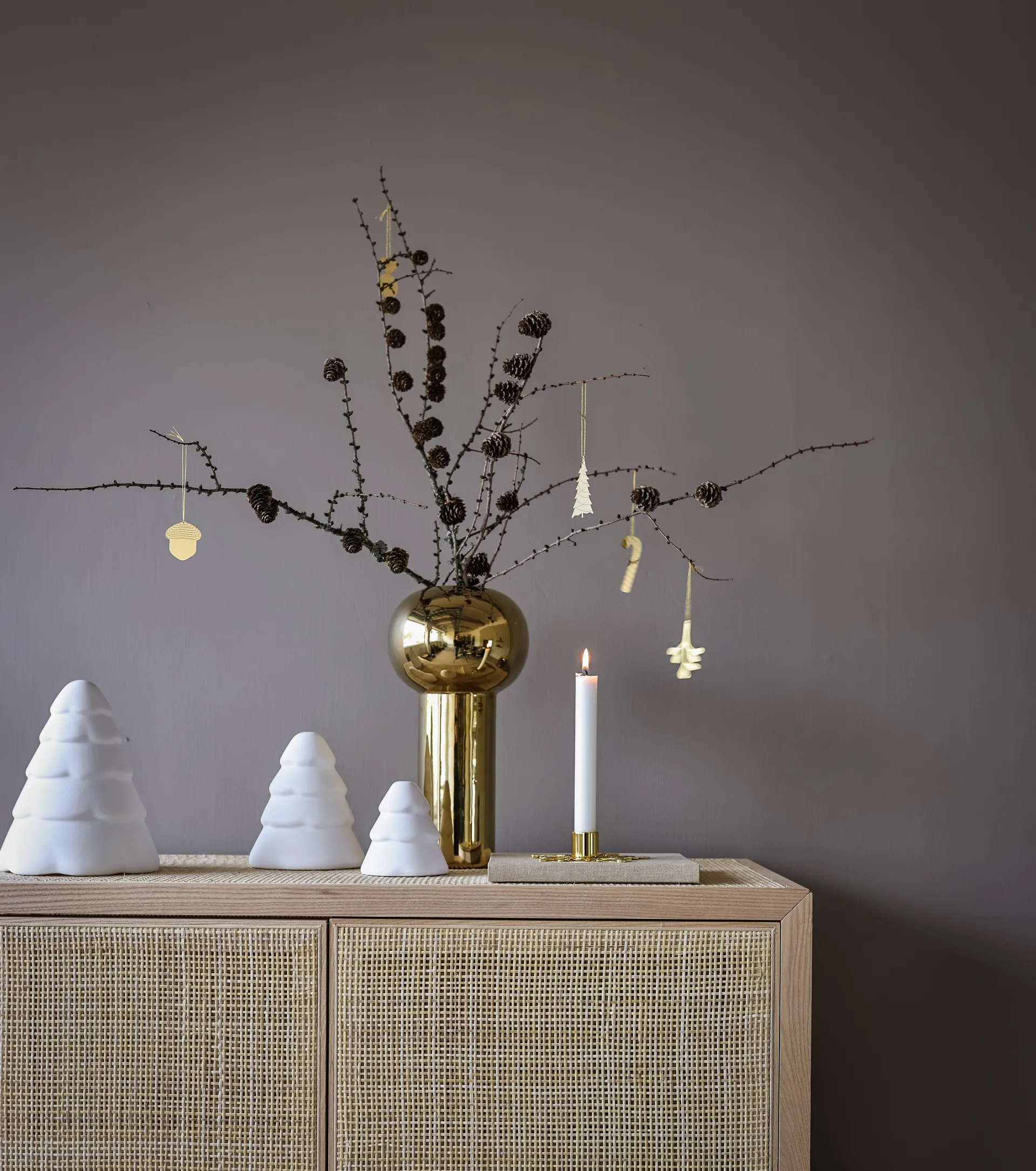 Snowy kerstboom 15 cm, White Cooee Design