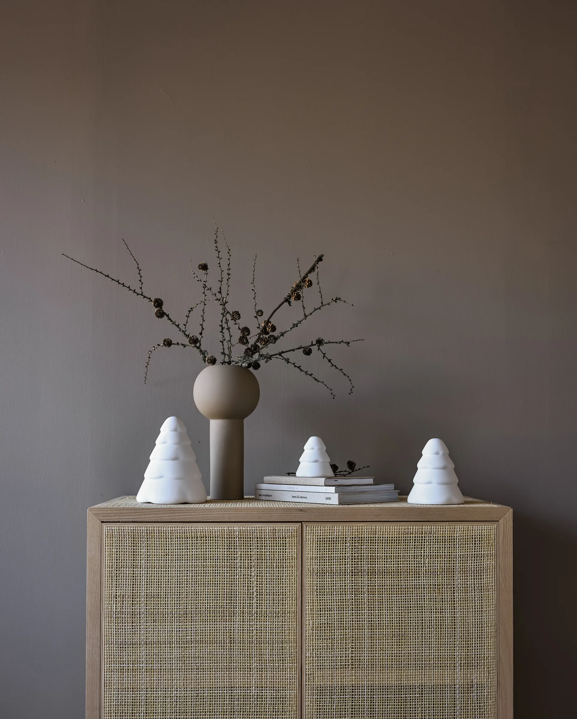 Snowy kerstboom 15 cm, White Cooee Design