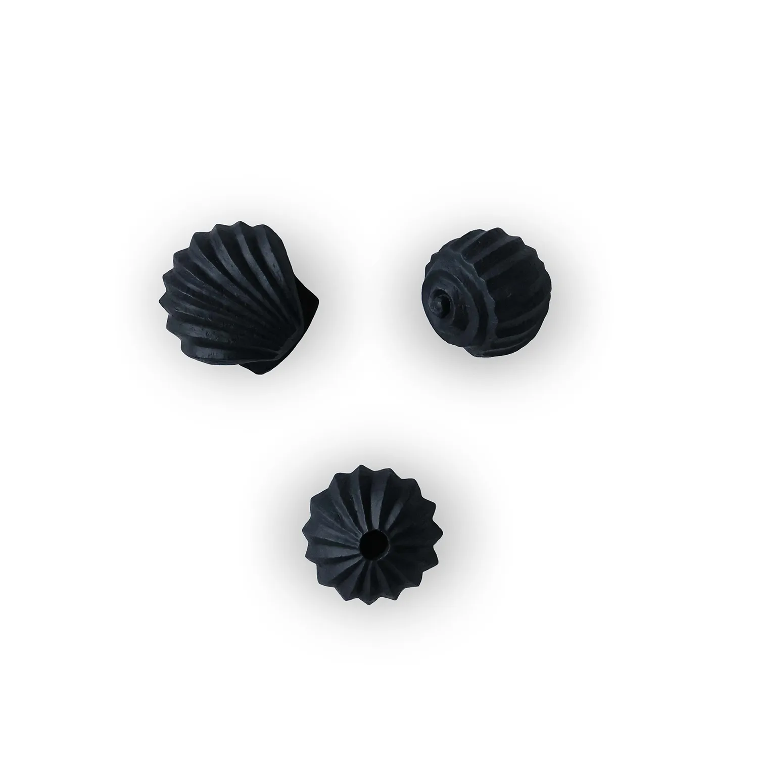 The Genesis Shells sculptuur 3-pack, Coal Cooee Design