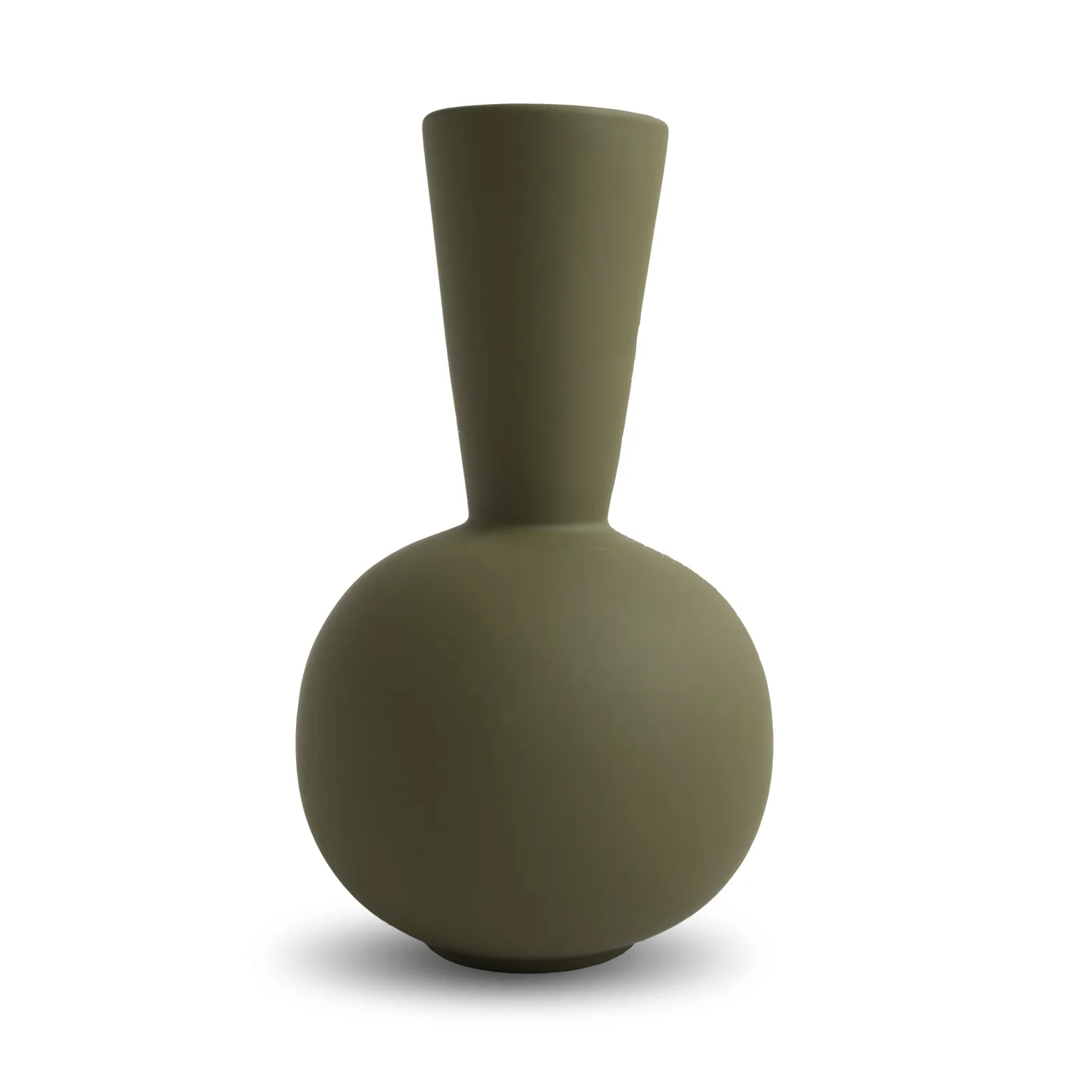 Trumpet vaas 30 cm, Olive Cooee Design