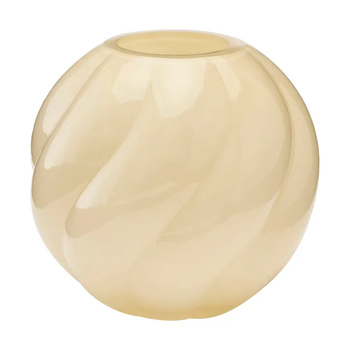 Twist ball vaas 12 cm - Butter yellow - Cooee Design