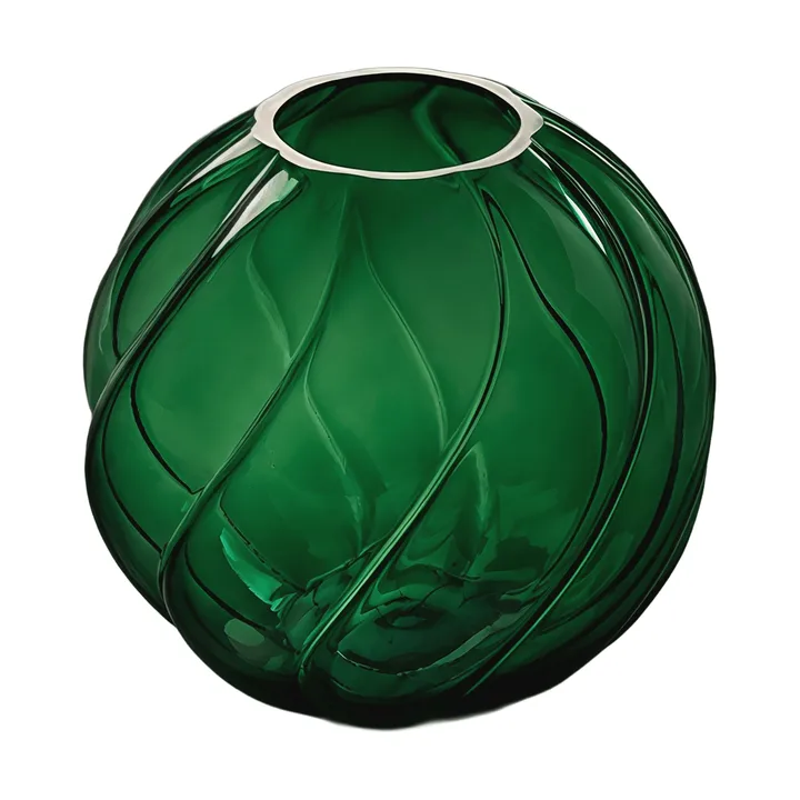 Twist ball vaas 12 cm - Forest green - Cooee Design