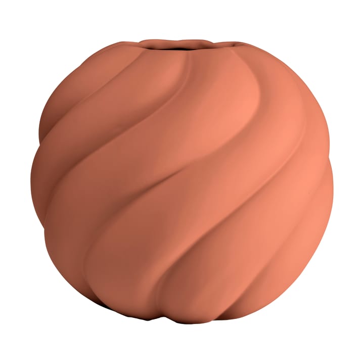 Twist ball vaas 20 cm - Brick red - Cooee Design