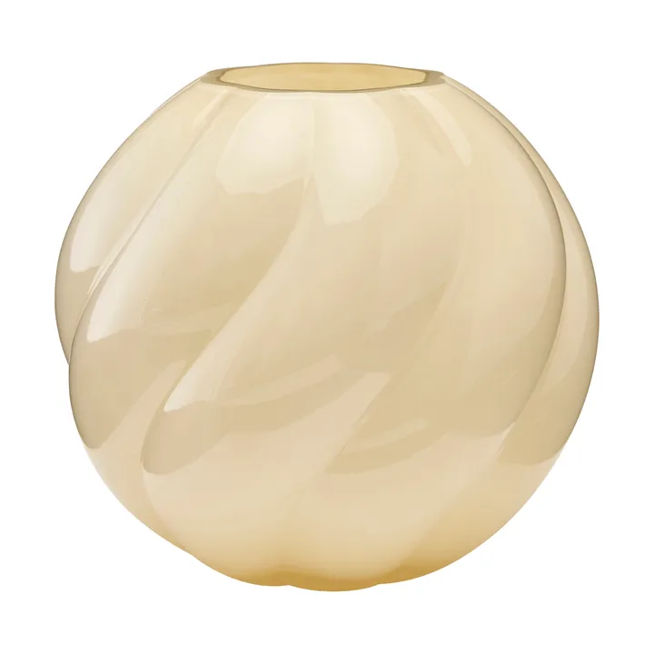 Twist ball vaas 20 cm - Butter yellow - Cooee Design