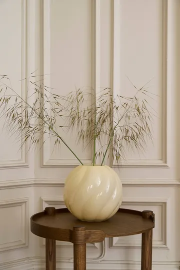 Twist ball vaas 20 cm - Butter yellow - Cooee Design