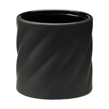 Twist bloempot - Black, klein Ø12 cm - Cooee Design