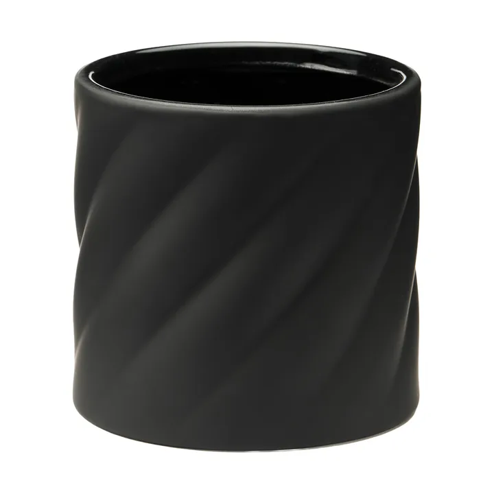 Twist bloempot - Black, klein Ø12 cm - Cooee Design