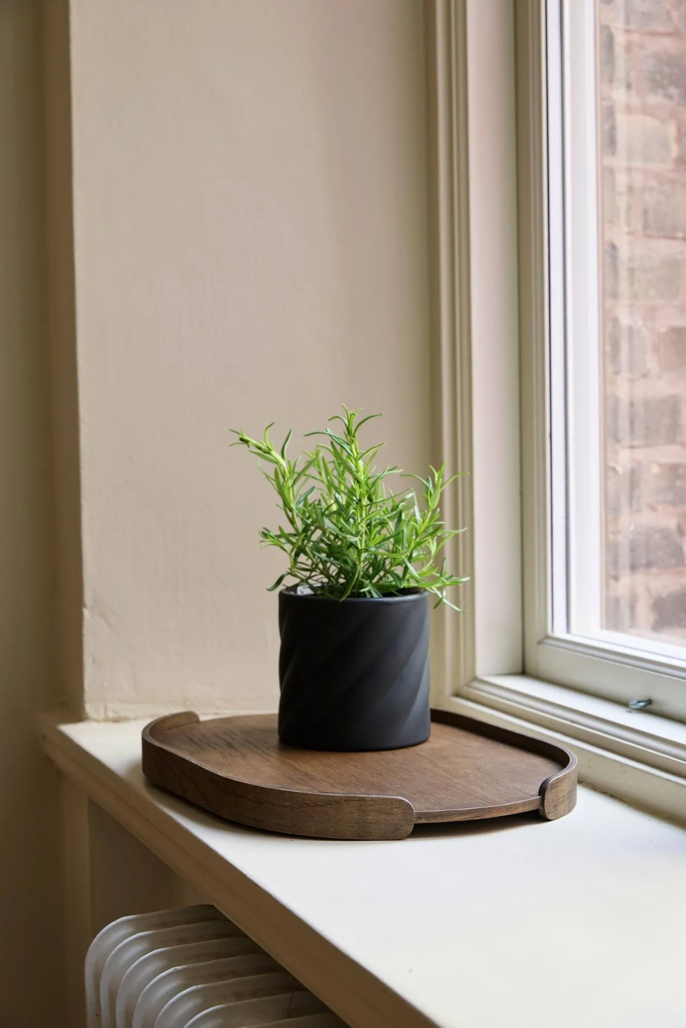 Twist bloempot, Black, klein Ø12 cm Cooee Design