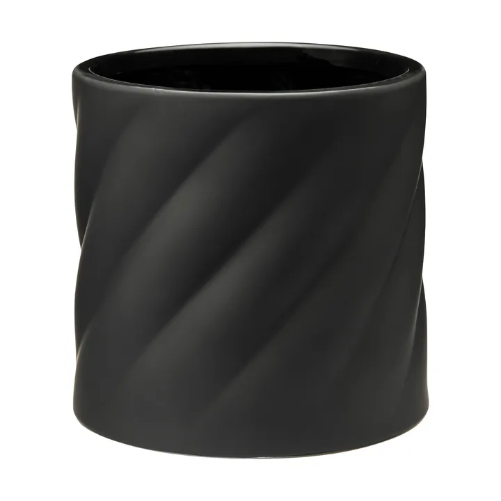 Twist bloempot - Black, medium Ø19 cm - Cooee Design