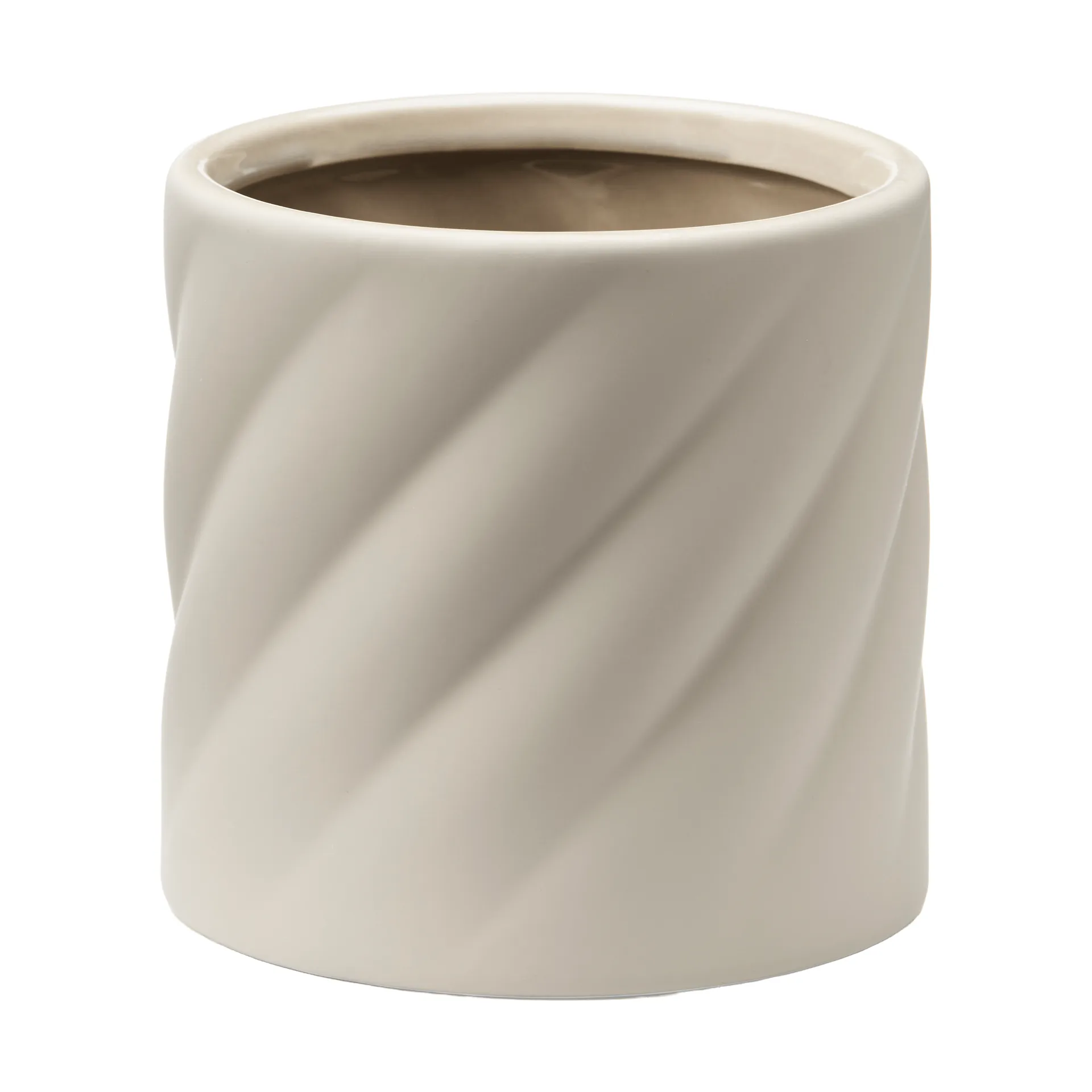 Twist bloempot, Zand, klein Ø12 cm Cooee Design
