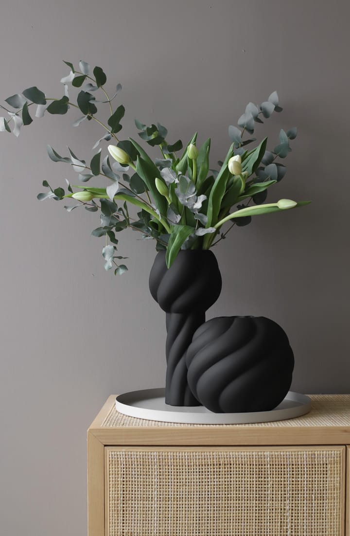 Twist pillar vaas 34 cm, Black Cooee Design