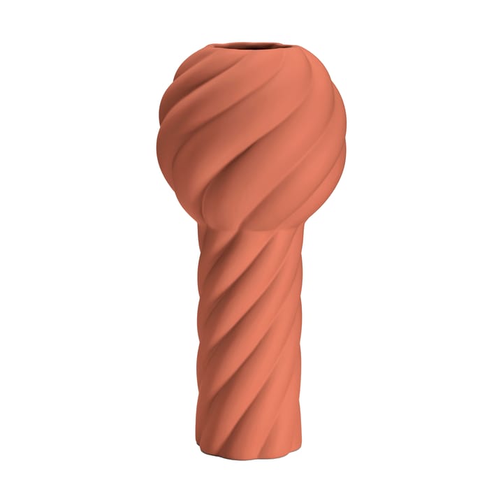 Twist pillar vaas 34 cm - Brick red - Cooee Design