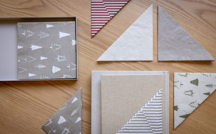 Woods servet 33x33 cm 20-pack, Sand-white Cooee Design
