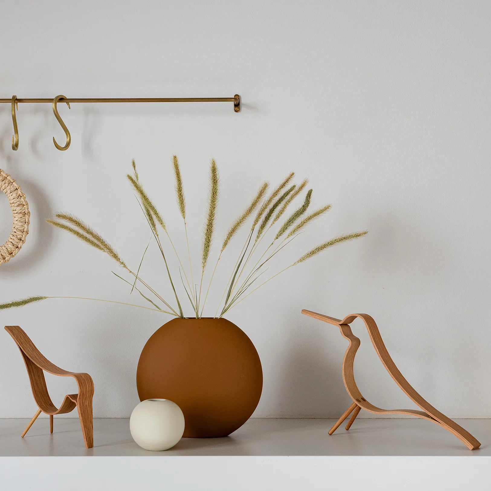 Woody Bird groot, Eikenhout Cooee Design