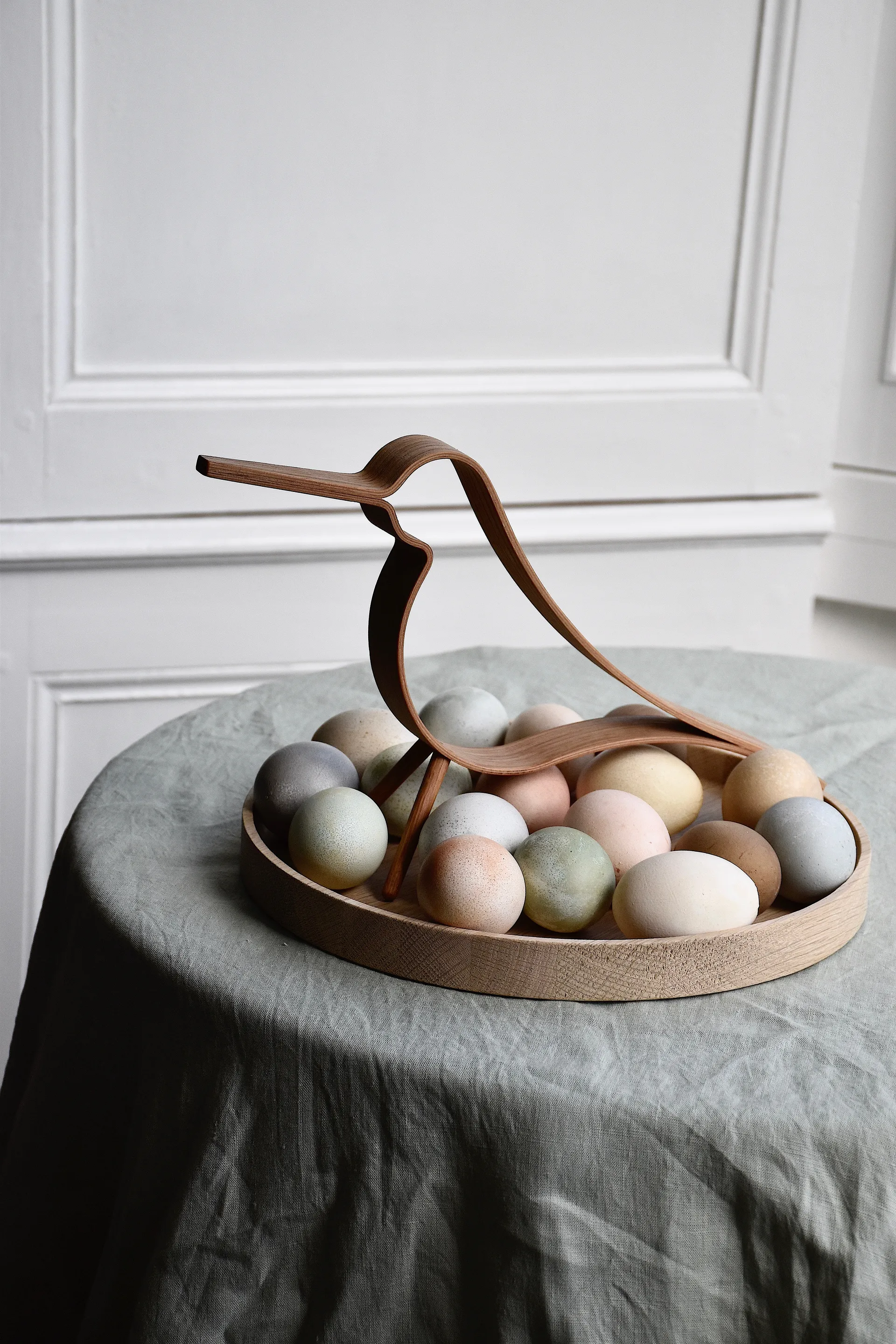 Woody Bird groot, Eikenhout Cooee Design
